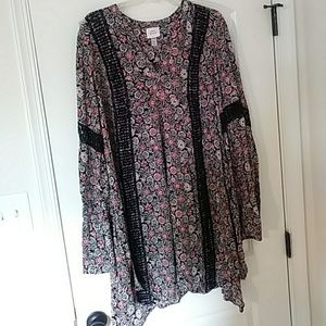 Boho XXL Dress with Bell Sleeves